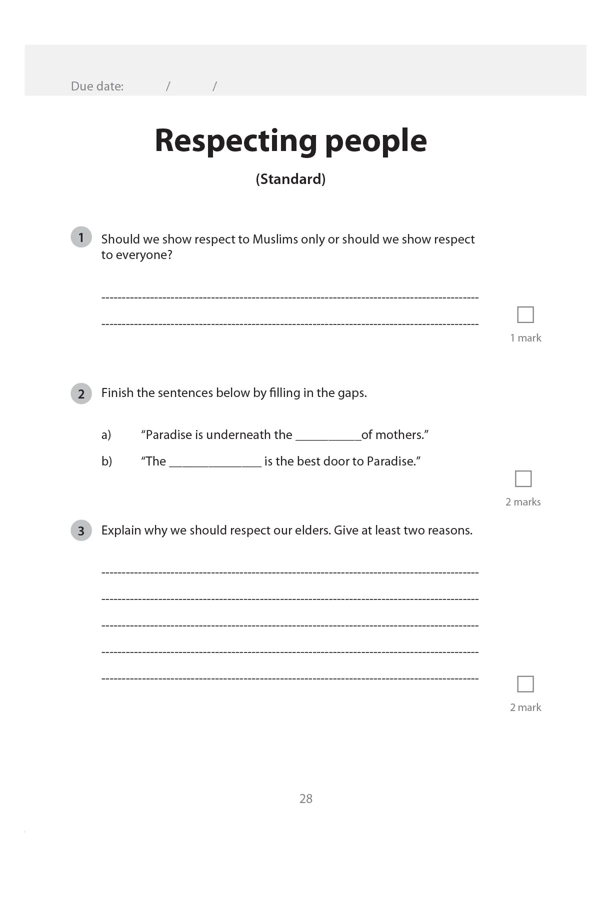 Safar Islamic Studies: Workbook 3 - Image 8