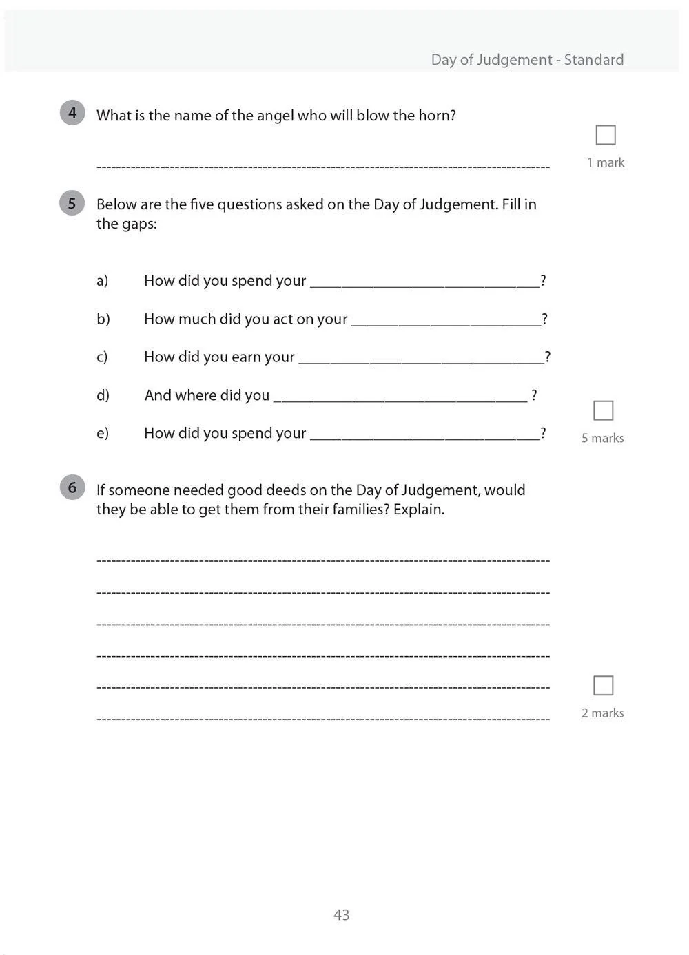 Safar Islamic Studies: Workbook 4 - Image 8