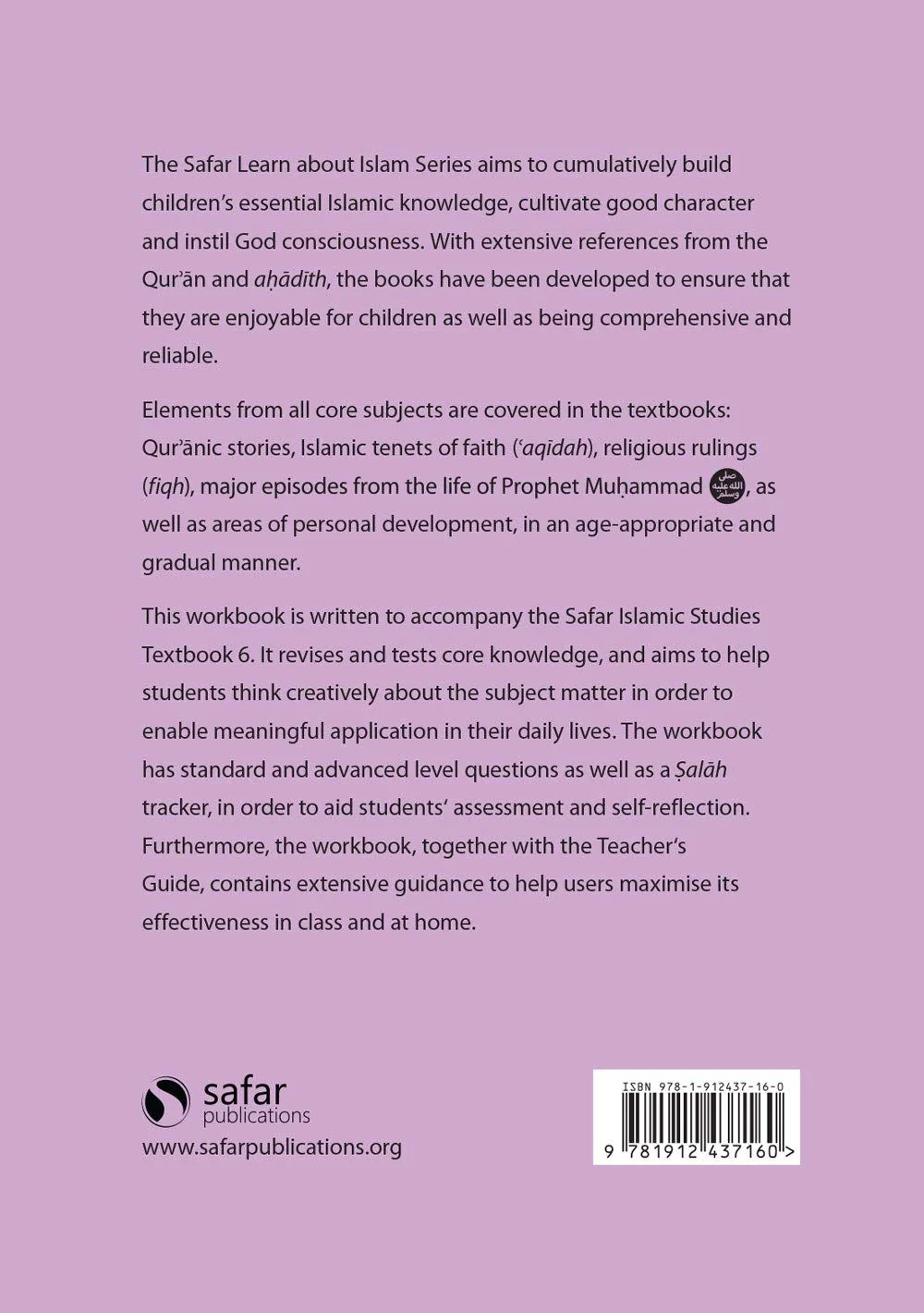 Safar Islamic Studies: Workbook 6 - Image 2