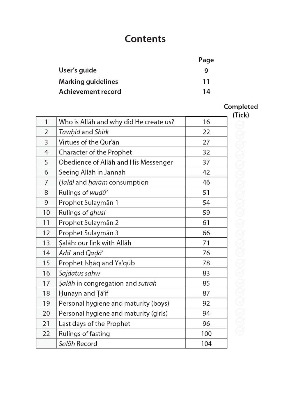 Safar Islamic Studies: Workbook 6 - Image 9
