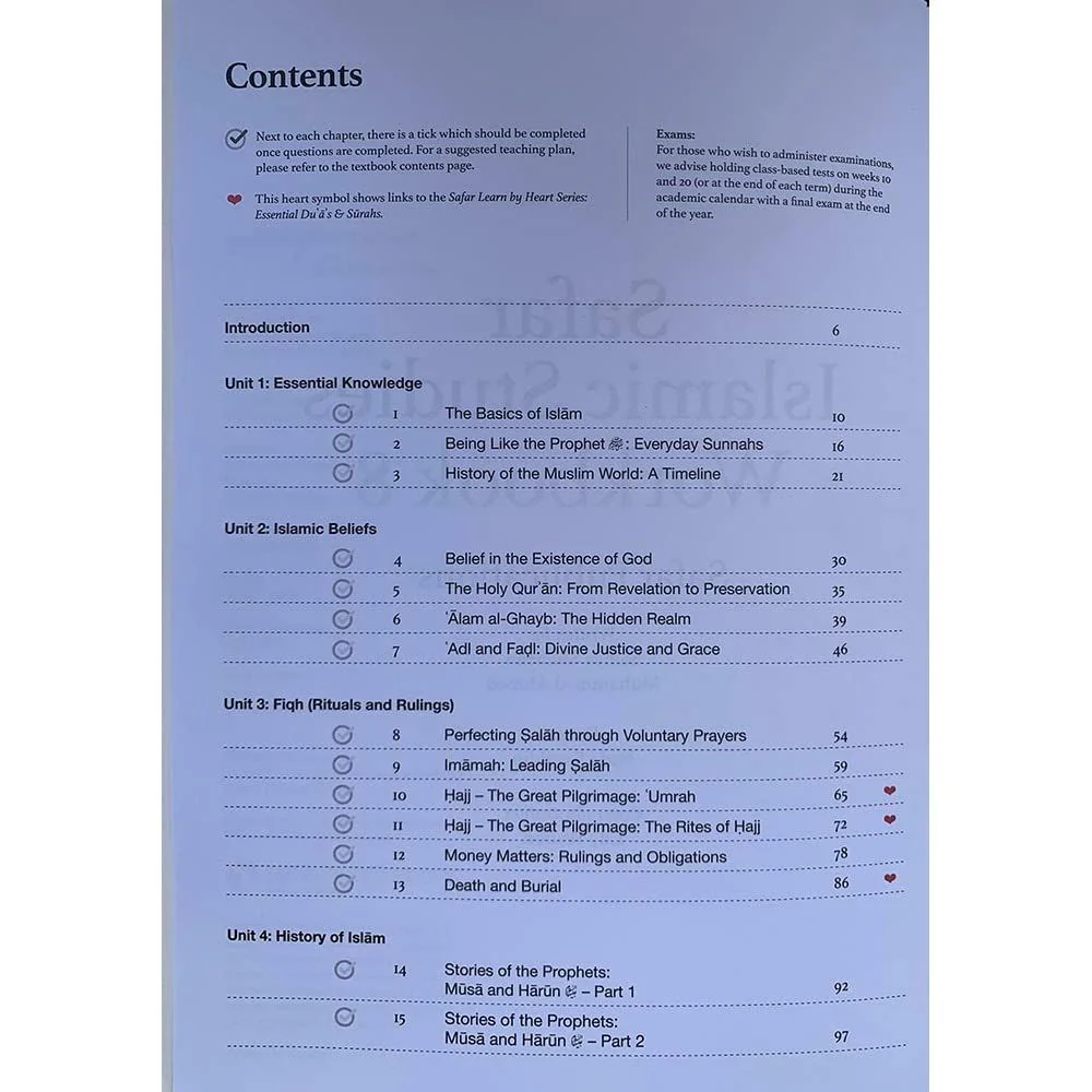 Safar Islamic Studies: Workbook 8 - Image 2