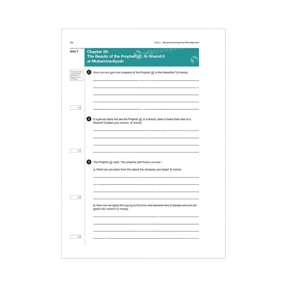 Safar Islamic Studies: Workbook 8 - Image 6