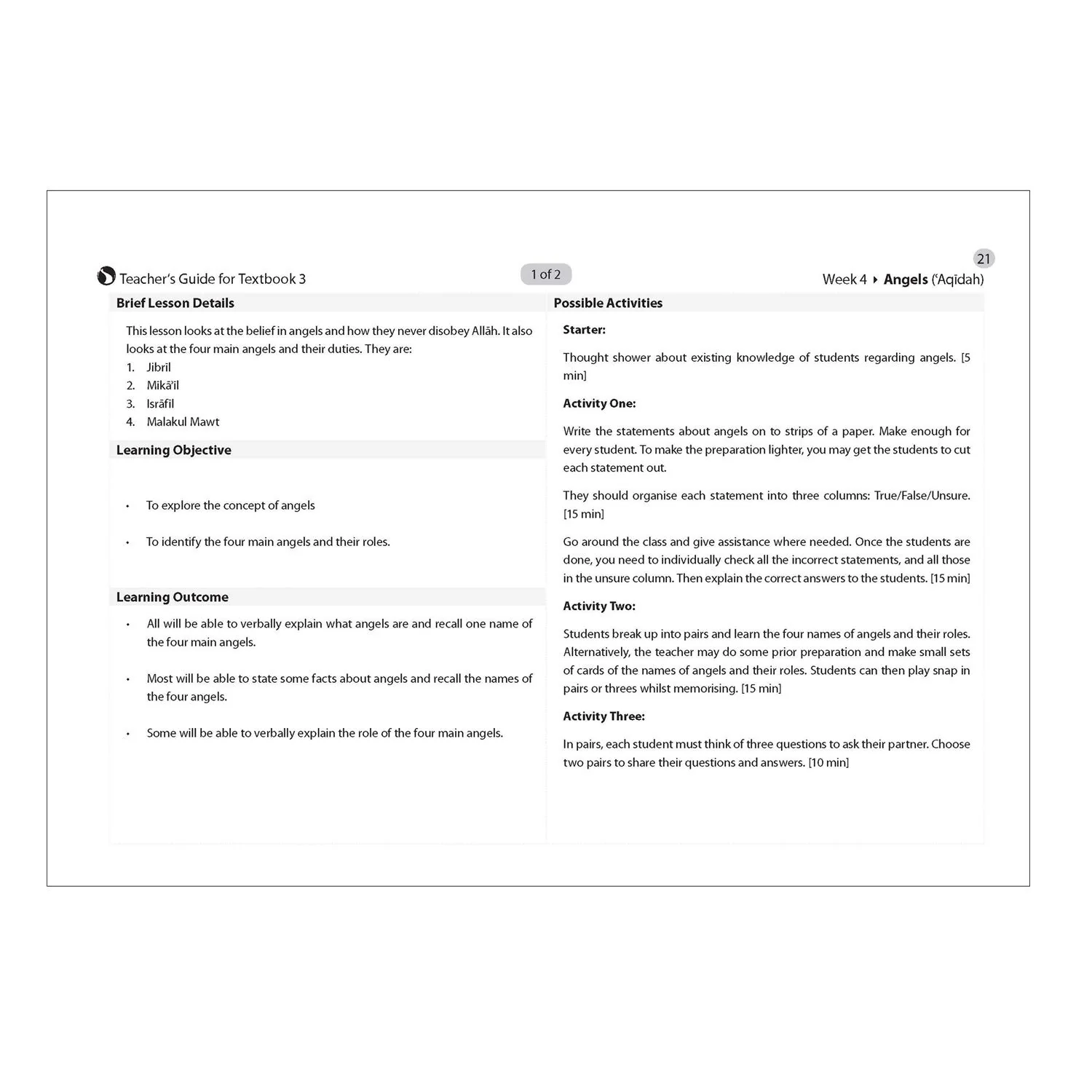Safar Teacher's Guide for Islamic Studies: Level 3 - Image 6