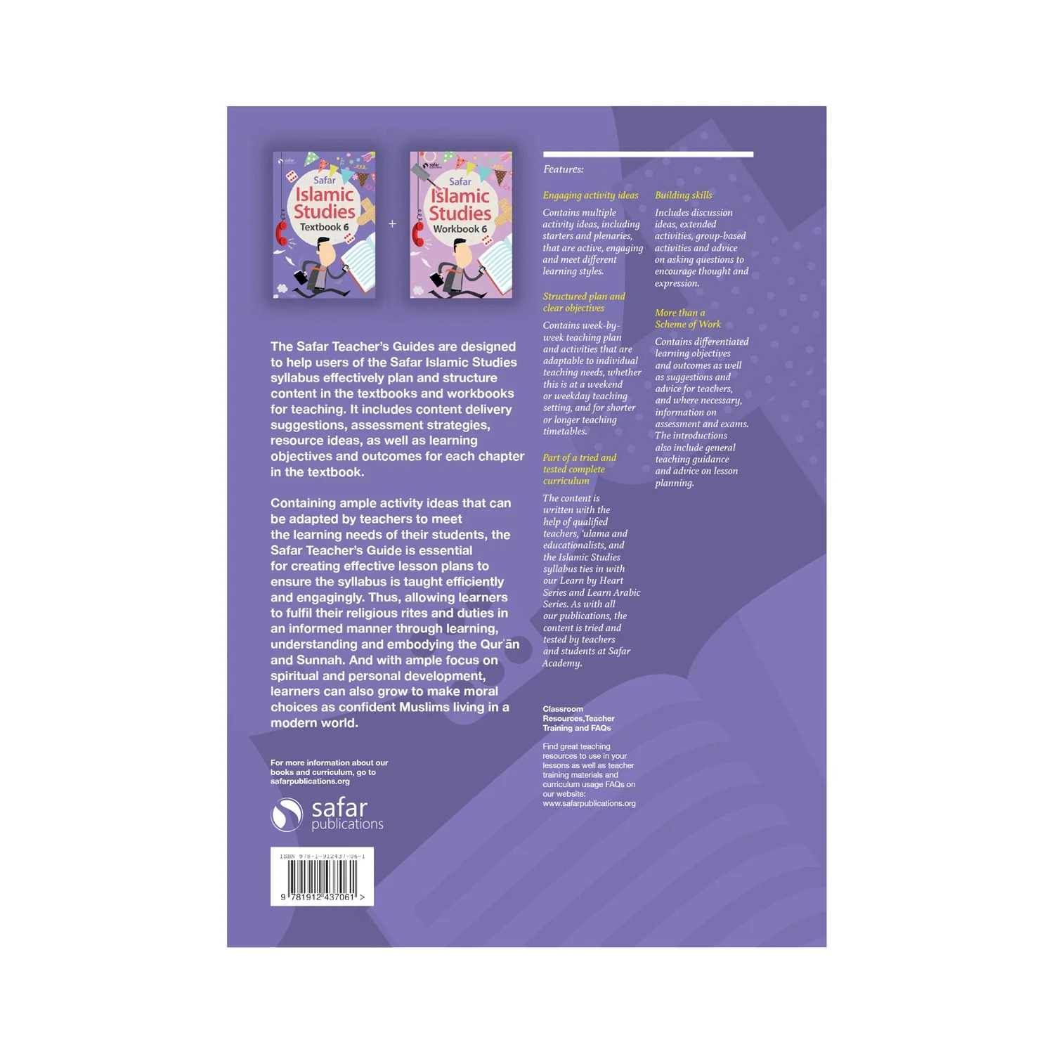 Safar Teacher's Guide for Islamic Studies: Level 6 - Image 2