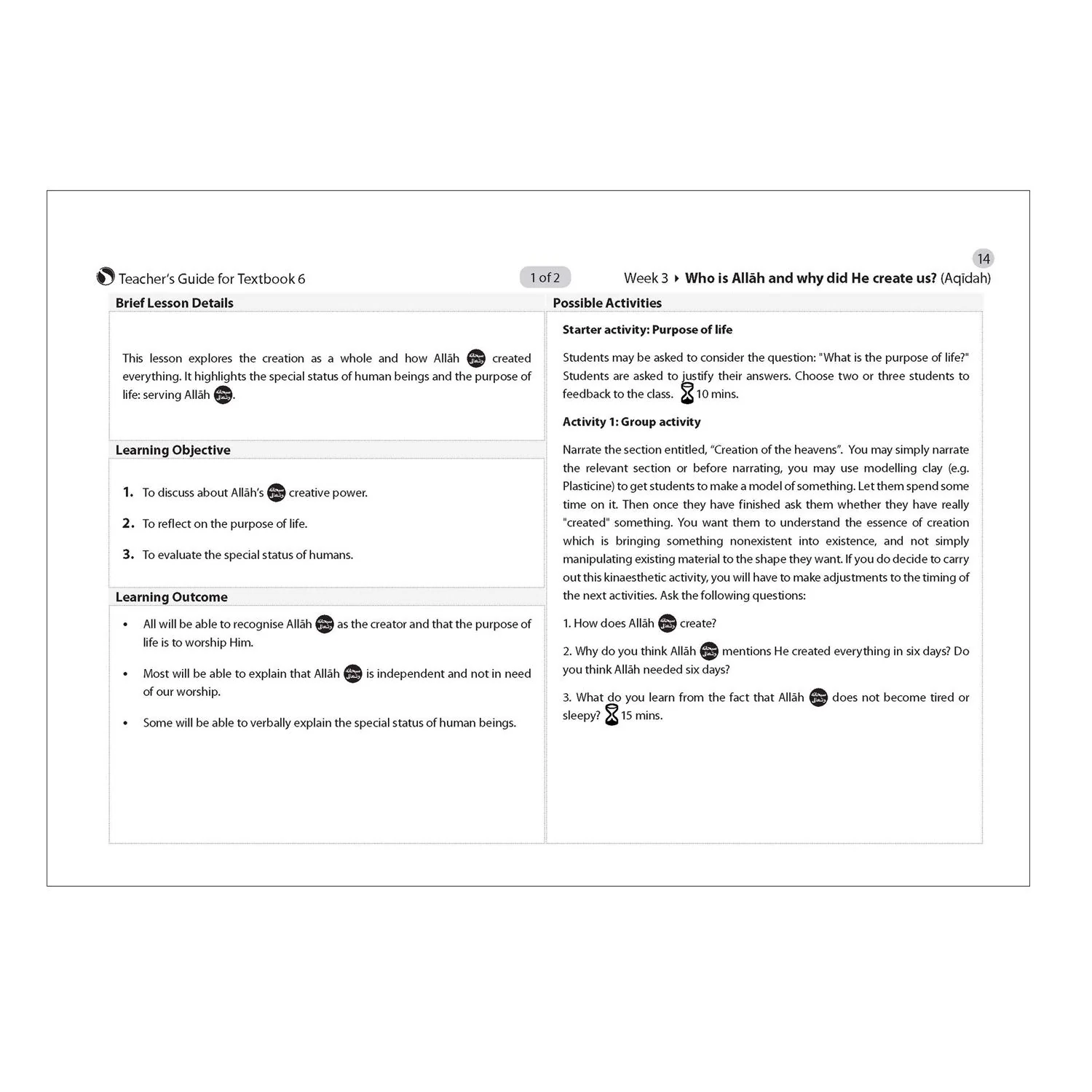 Safar Teacher's Guide for Islamic Studies: Level 6 - Image 6