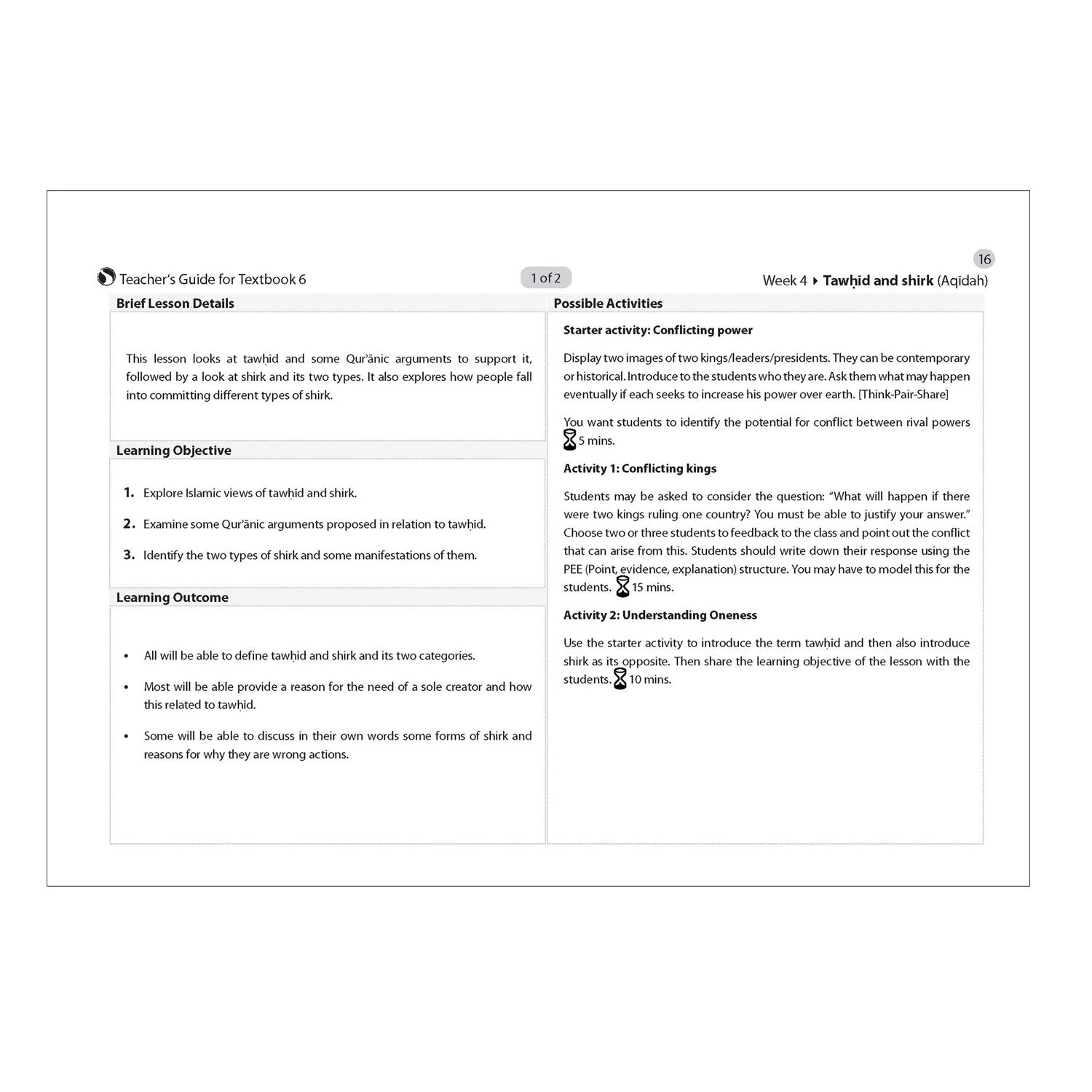 Safar Teacher's Guide for Islamic Studies: Level 6 - Image 8