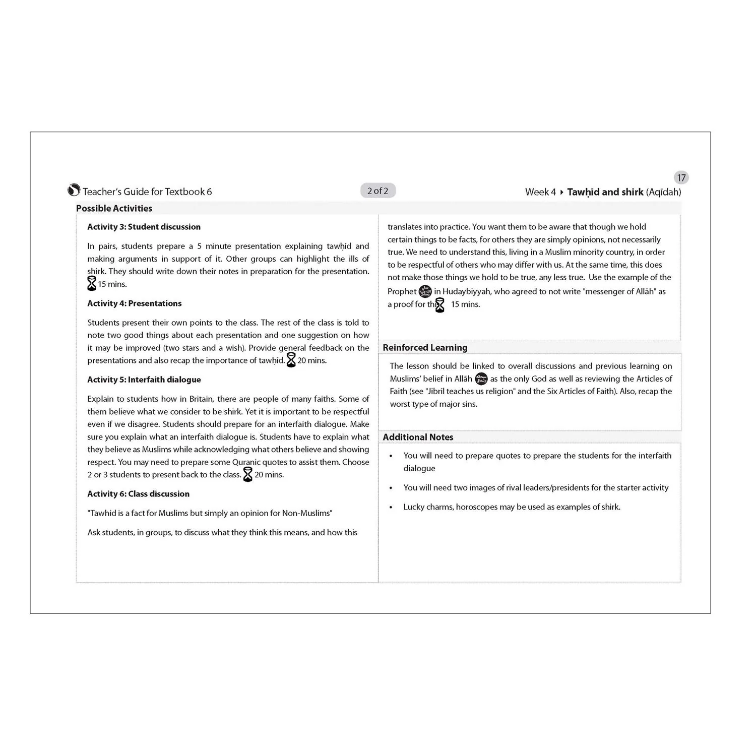 Safar Teacher's Guide for Islamic Studies: Level 6 - Image 9