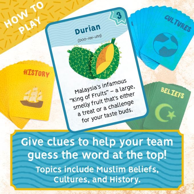 The Muslim Party Game - Team Up Think Fast: A High-Energy Game of Clues and Culture (Limited Edition) - Image 5
