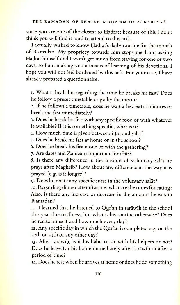 The Ramadan of Shaikh al Hadith Muhammad Zakariyya and our Elders - Image 11