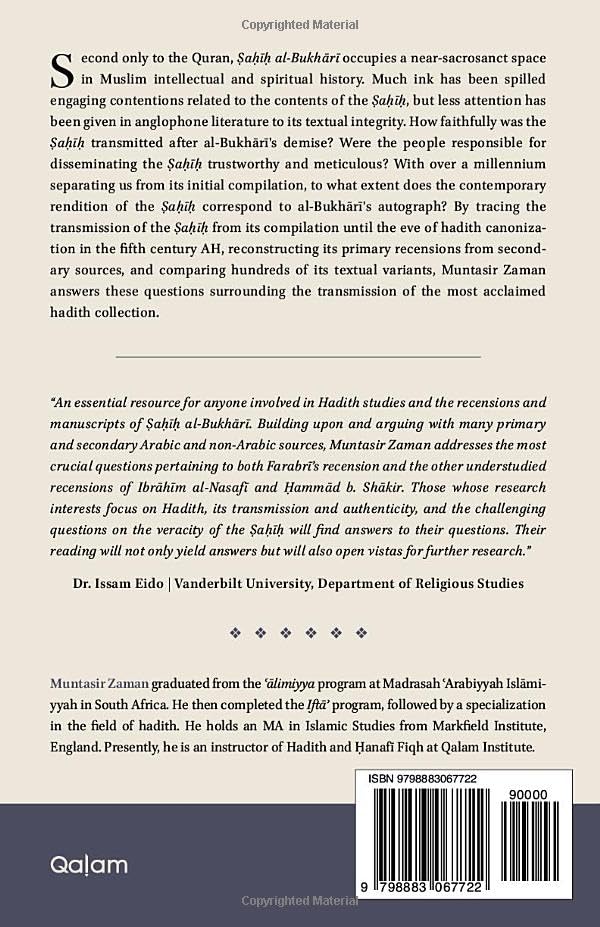 The Textual Integrity of Sahih al-Bukhari: A Study on the Primary Recensions, Textual Variants, and Transmission of the Sahih - Image 2