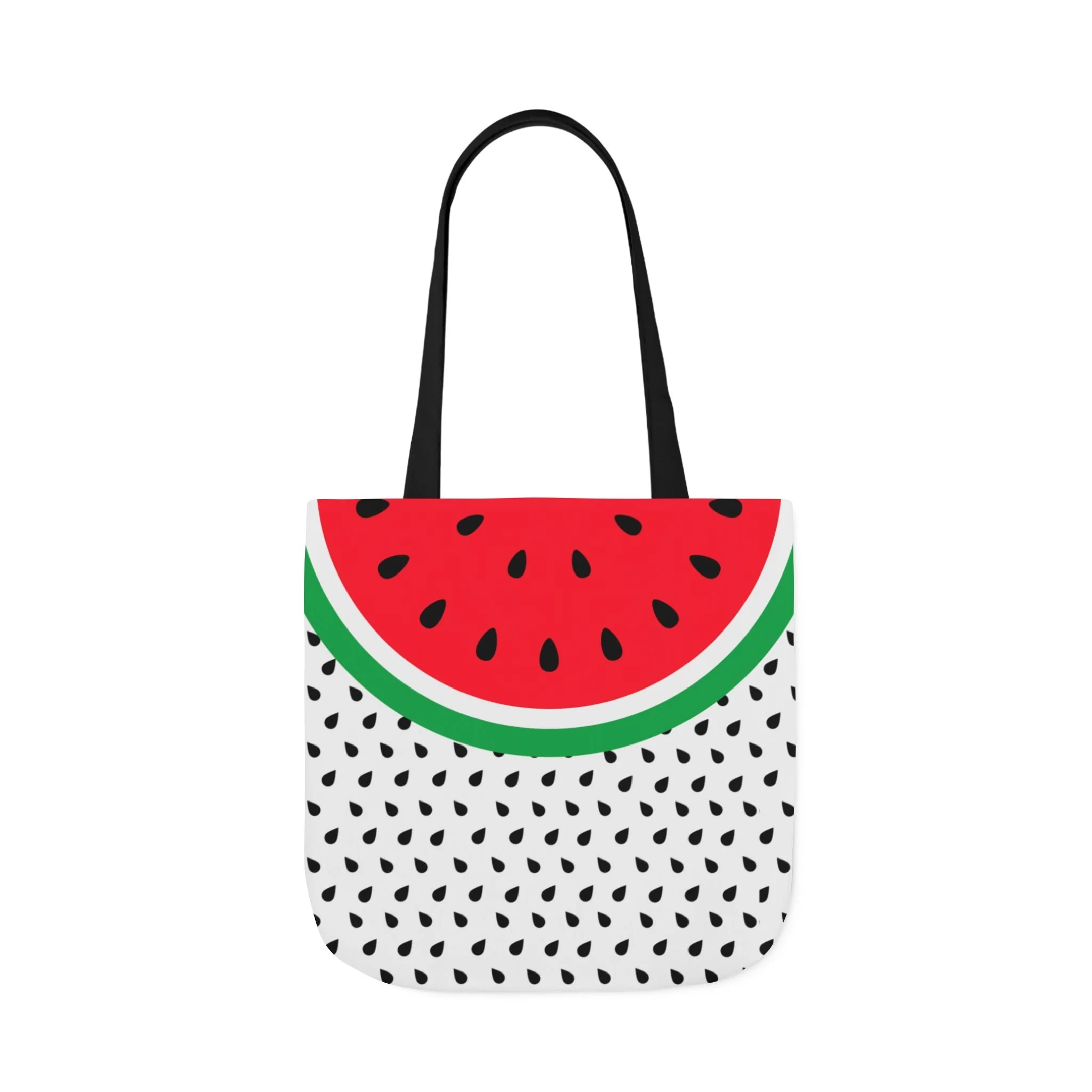 Watermelon Canvas Tote Bag, 2-Color Straps - Image 2