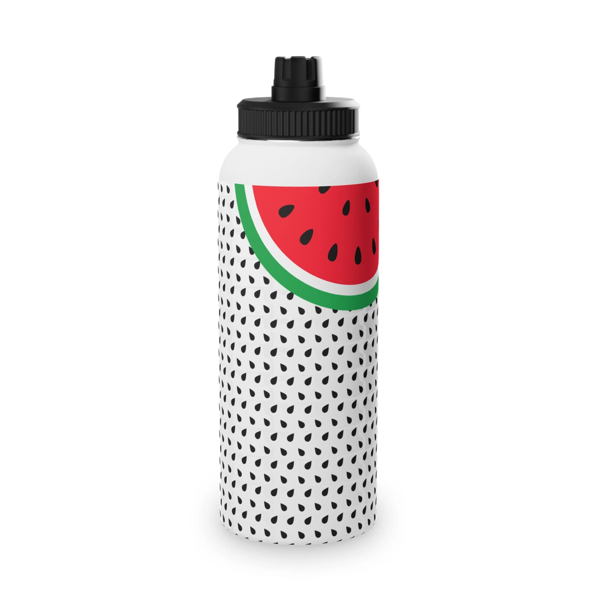 Watermelon Stylish Stainless Steel Water Bottle with Sports Lid - Image 2