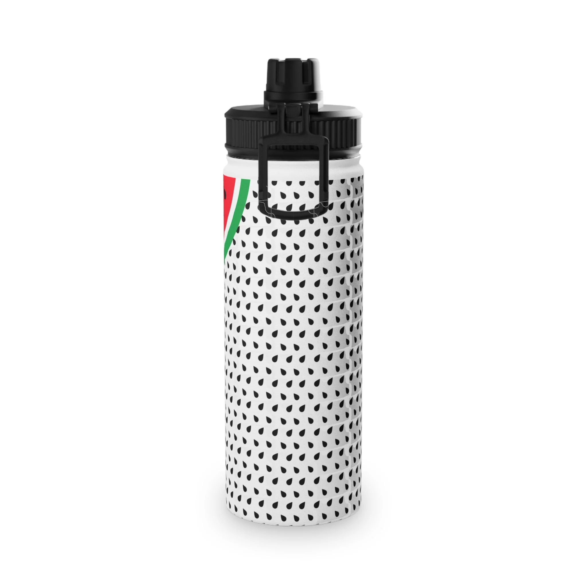 Watermelon Stylish Stainless Steel Water Bottle with Sports Lid - Image 3