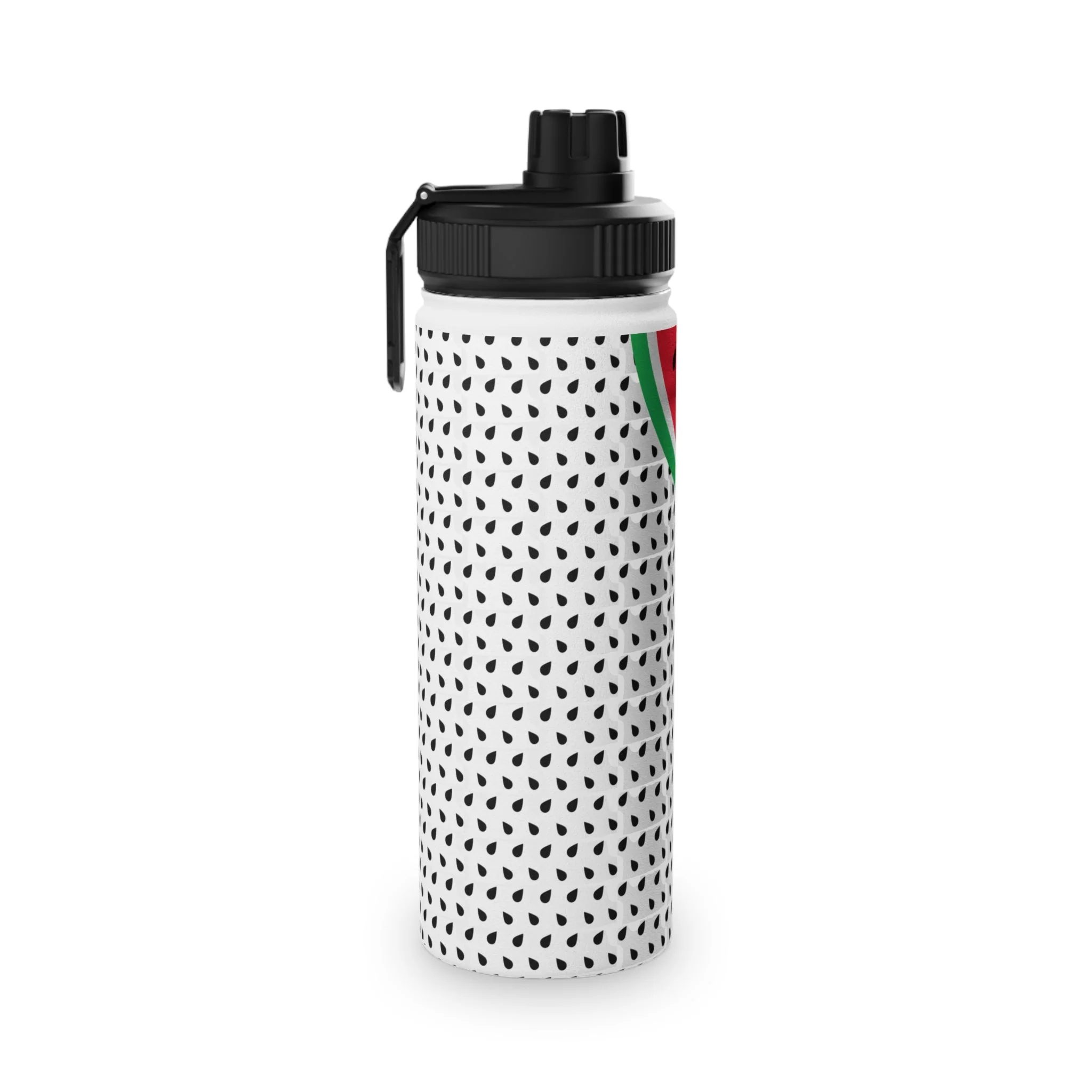 Watermelon Stylish Stainless Steel Water Bottle with Sports Lid - Image 4