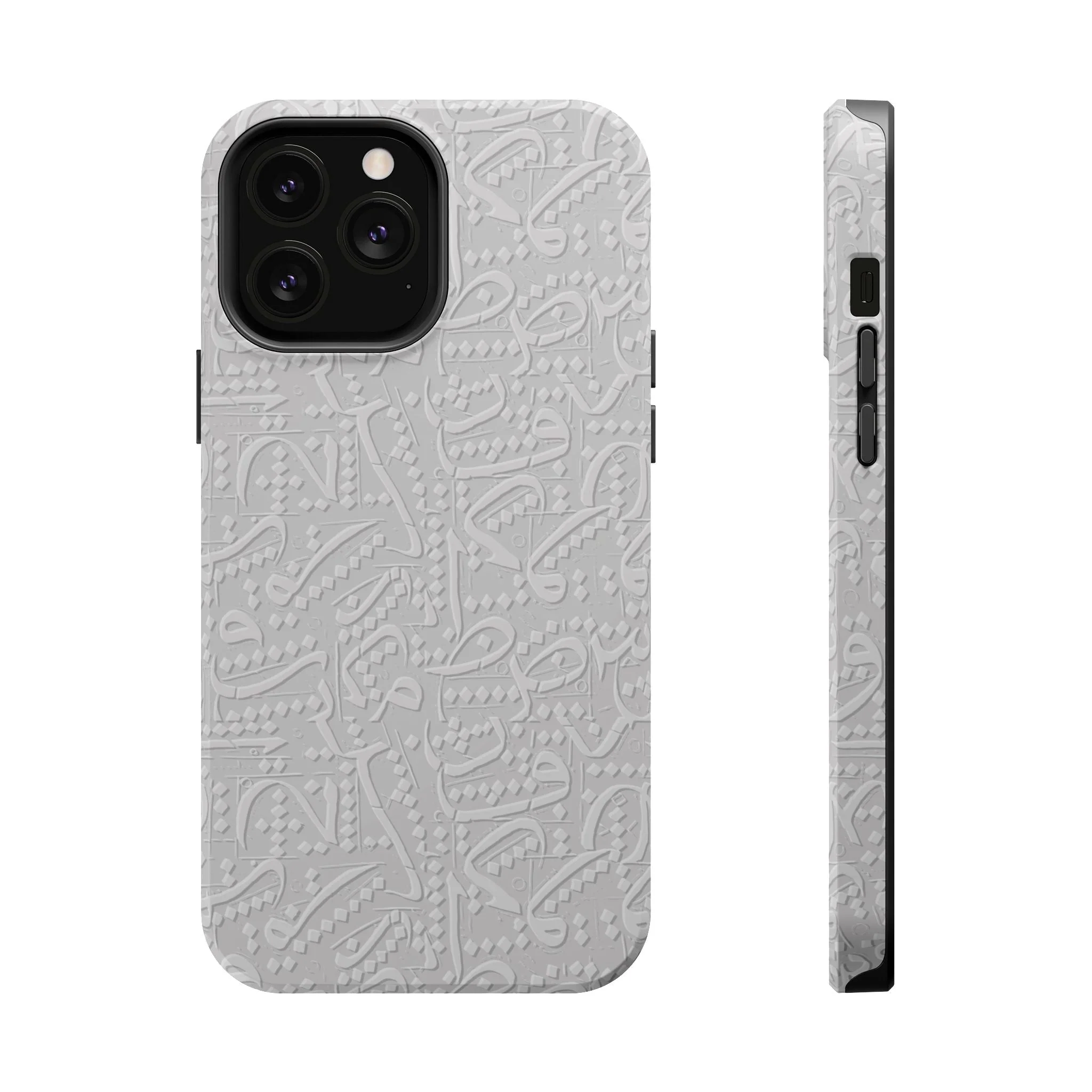 White Arabic calligraphy letters - Iphone Magnetic Tough Case - Image 10
