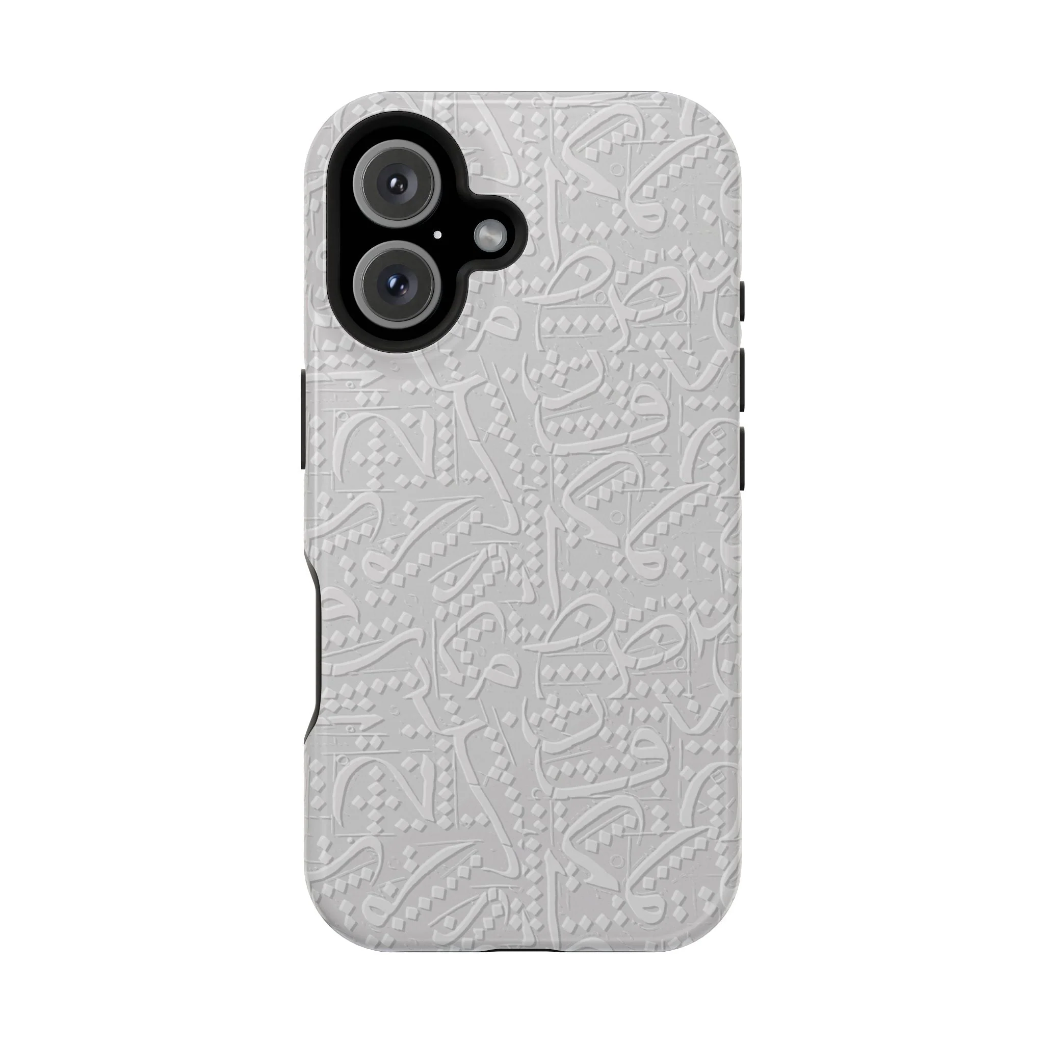 White Arabic calligraphy letters - Iphone Magnetic Tough Case - Image 15