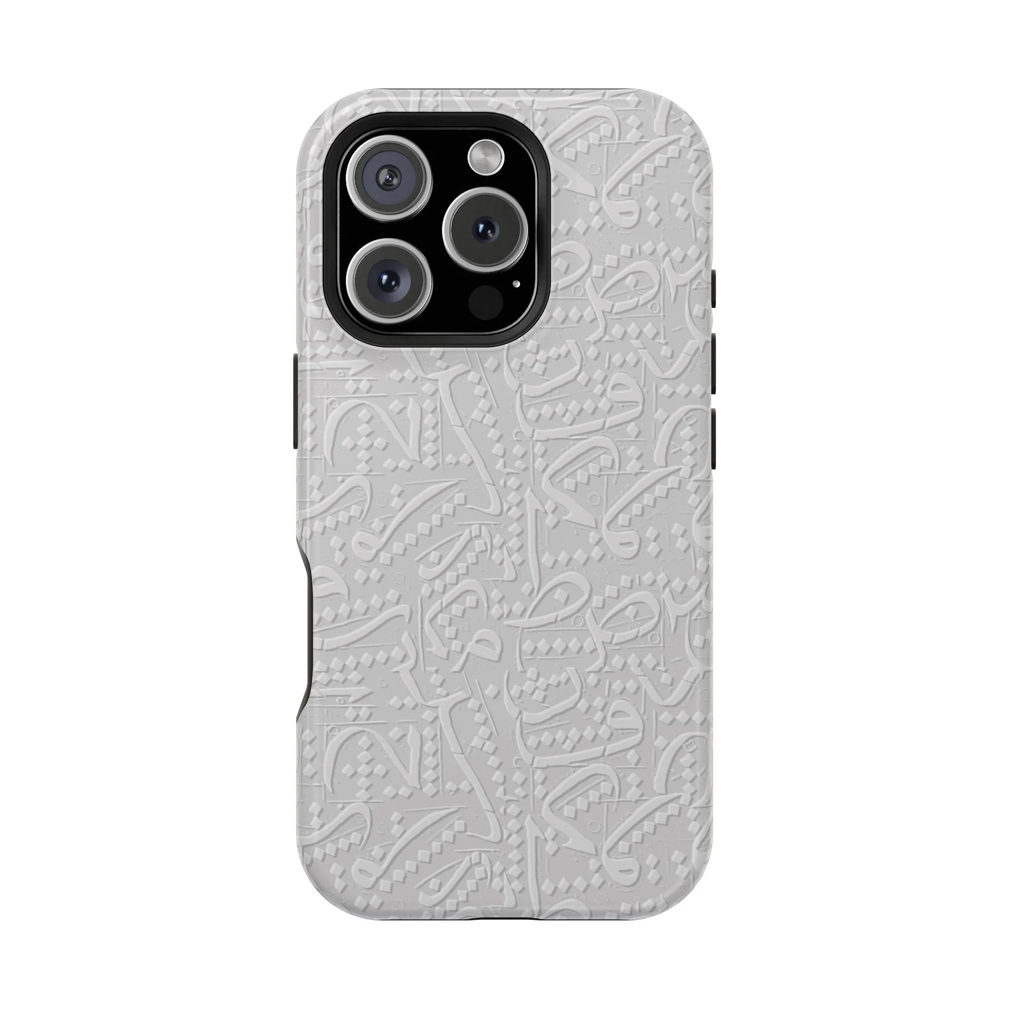 White Arabic calligraphy letters - Iphone Magnetic Tough Case - Image 17