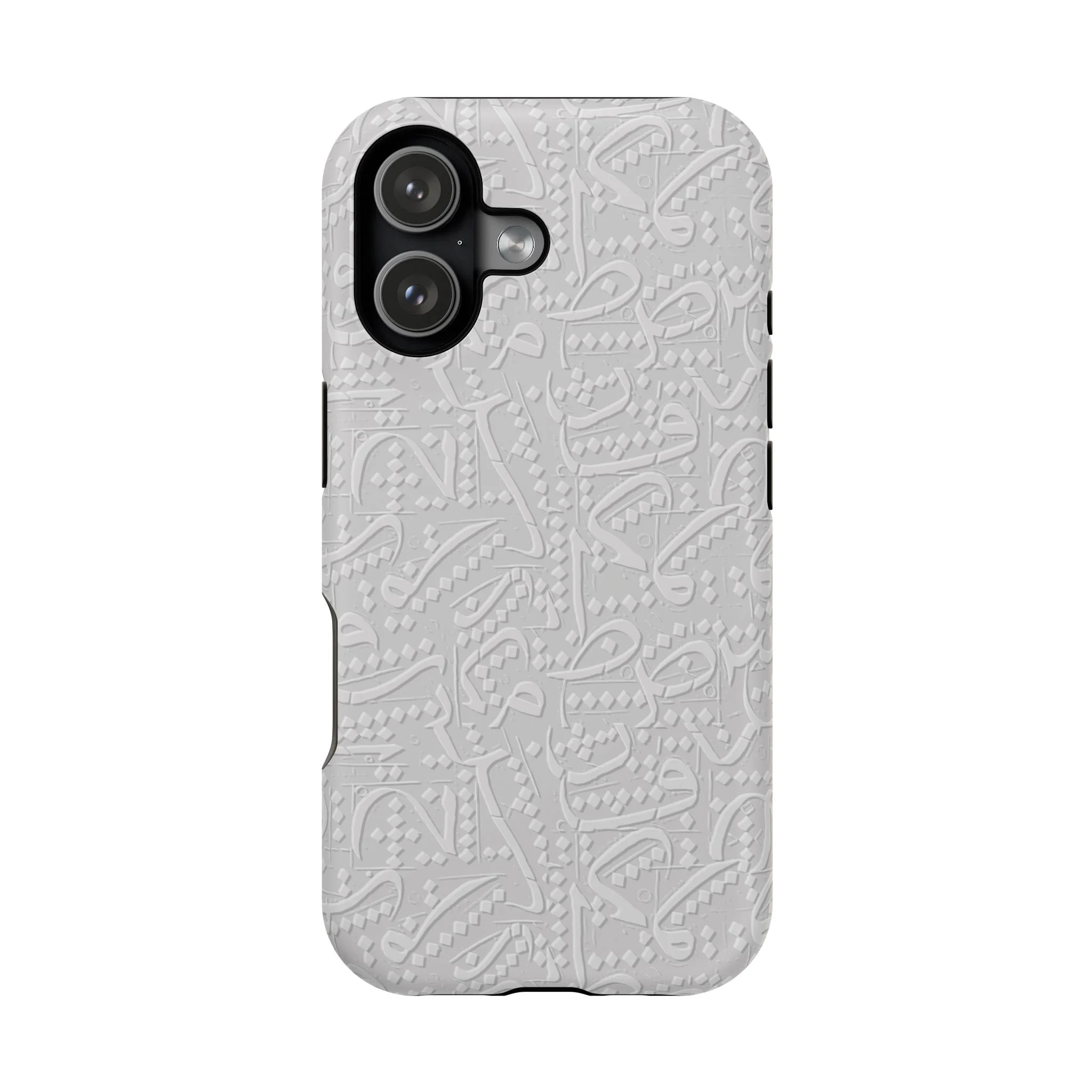 White Arabic calligraphy letters - Iphone Magnetic Tough Case - Image 19