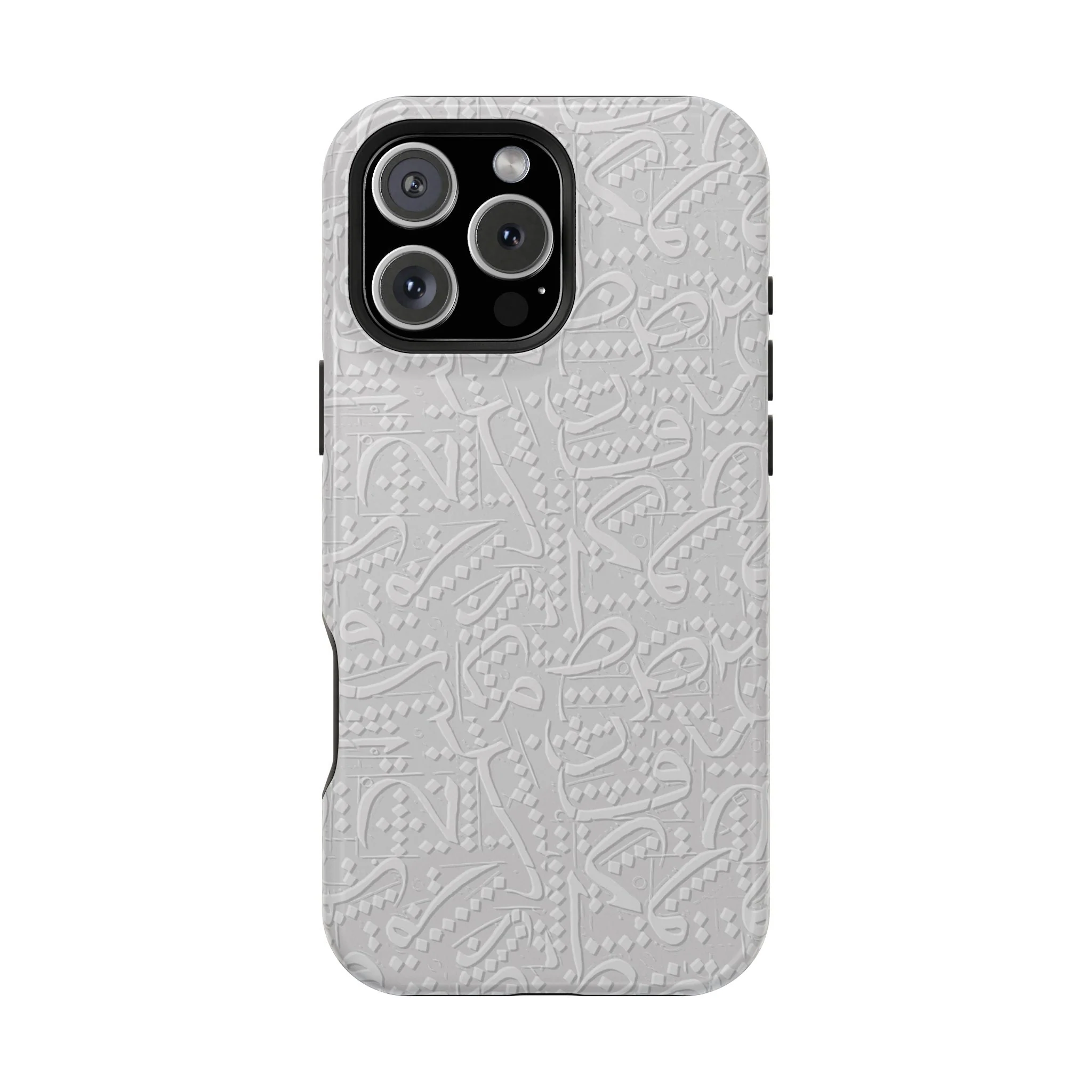 White Arabic calligraphy letters - Iphone Magnetic Tough Case - Image 2
