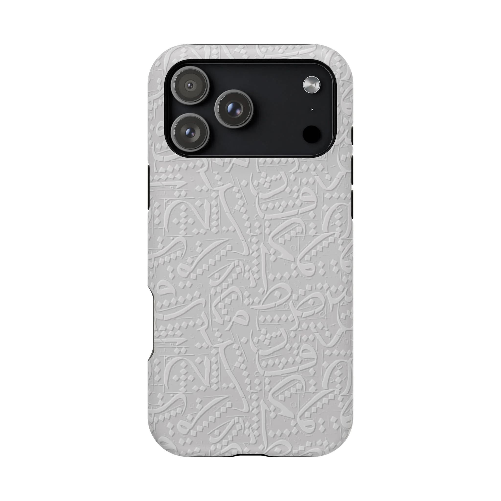White Arabic calligraphy letters - Iphone Magnetic Tough Case - Image 24