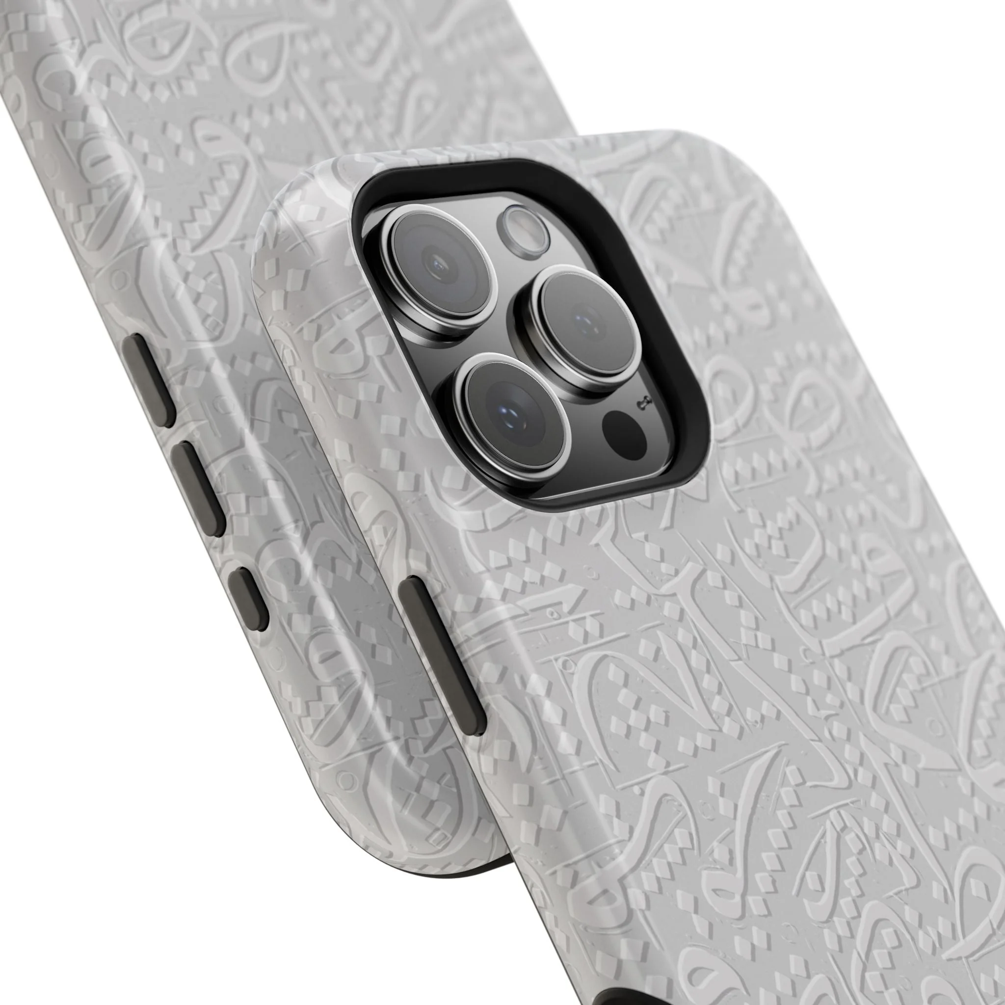 White Arabic calligraphy letters - Iphone Magnetic Tough Case - Image 26