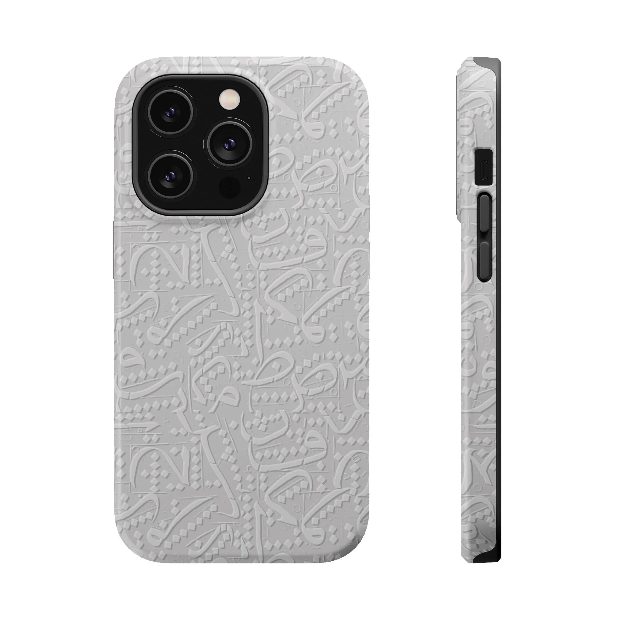 White Arabic calligraphy letters - Iphone Magnetic Tough Case - Image 4