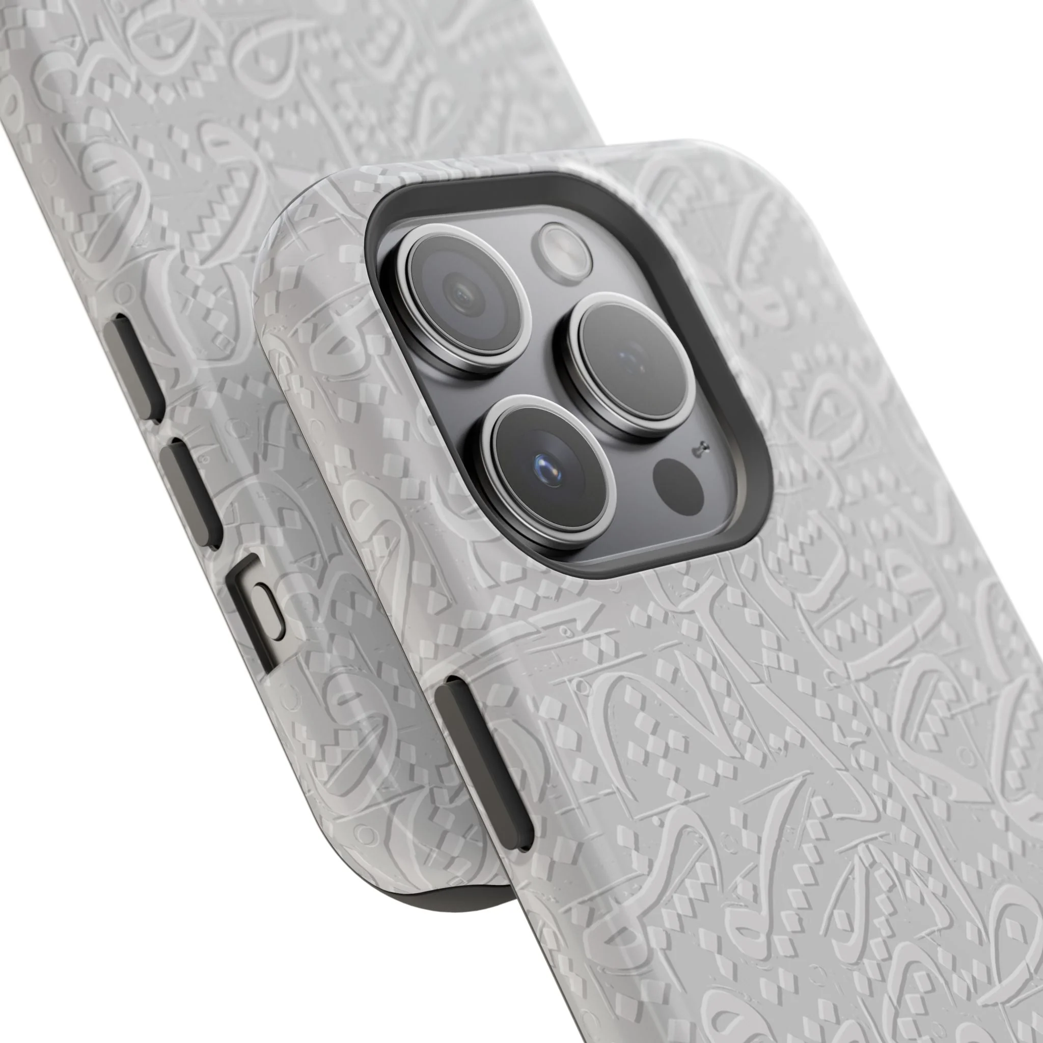 White Arabic calligraphy letters - Iphone Magnetic Tough Case - Image 55