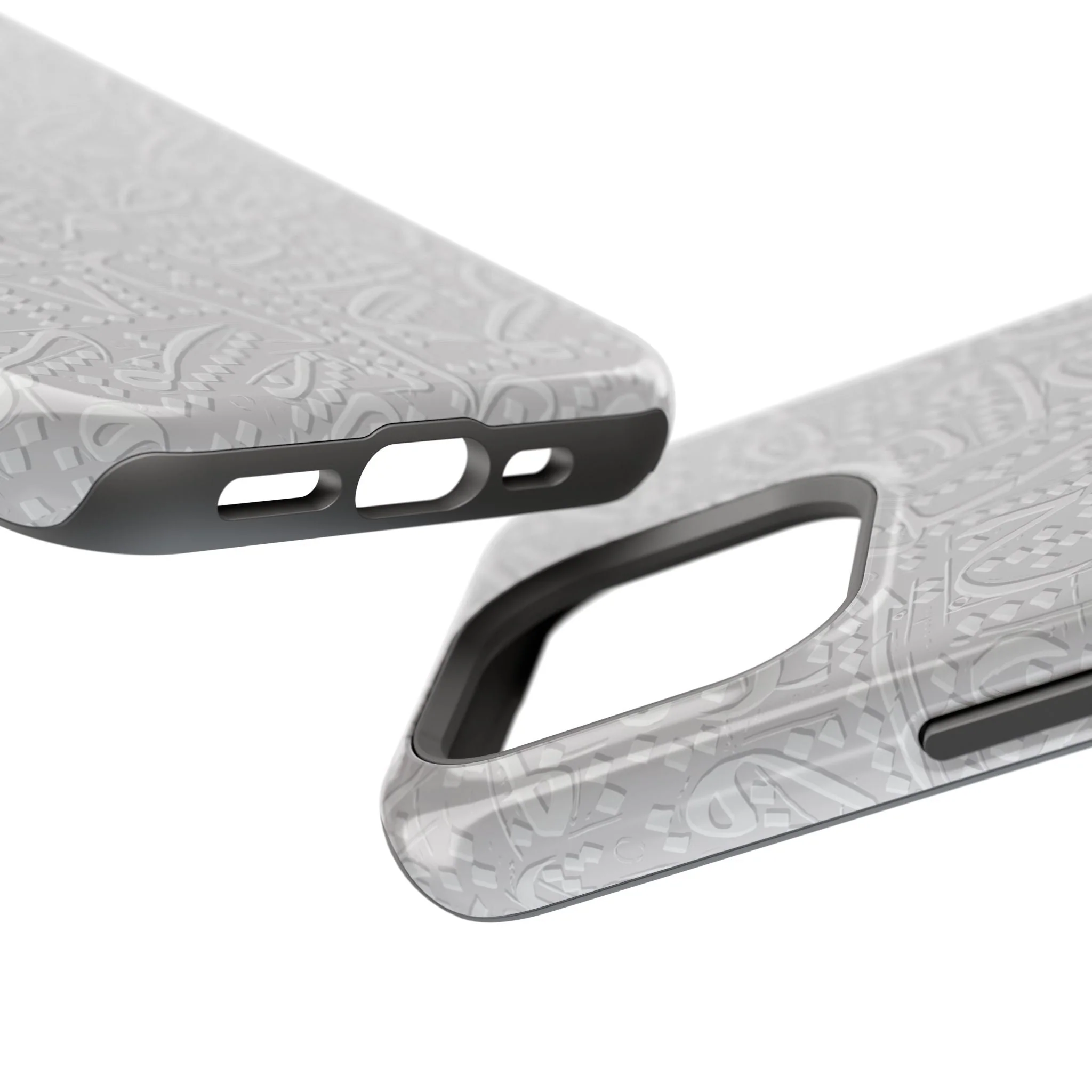 White Arabic calligraphy letters - Iphone Magnetic Tough Case - Image 56