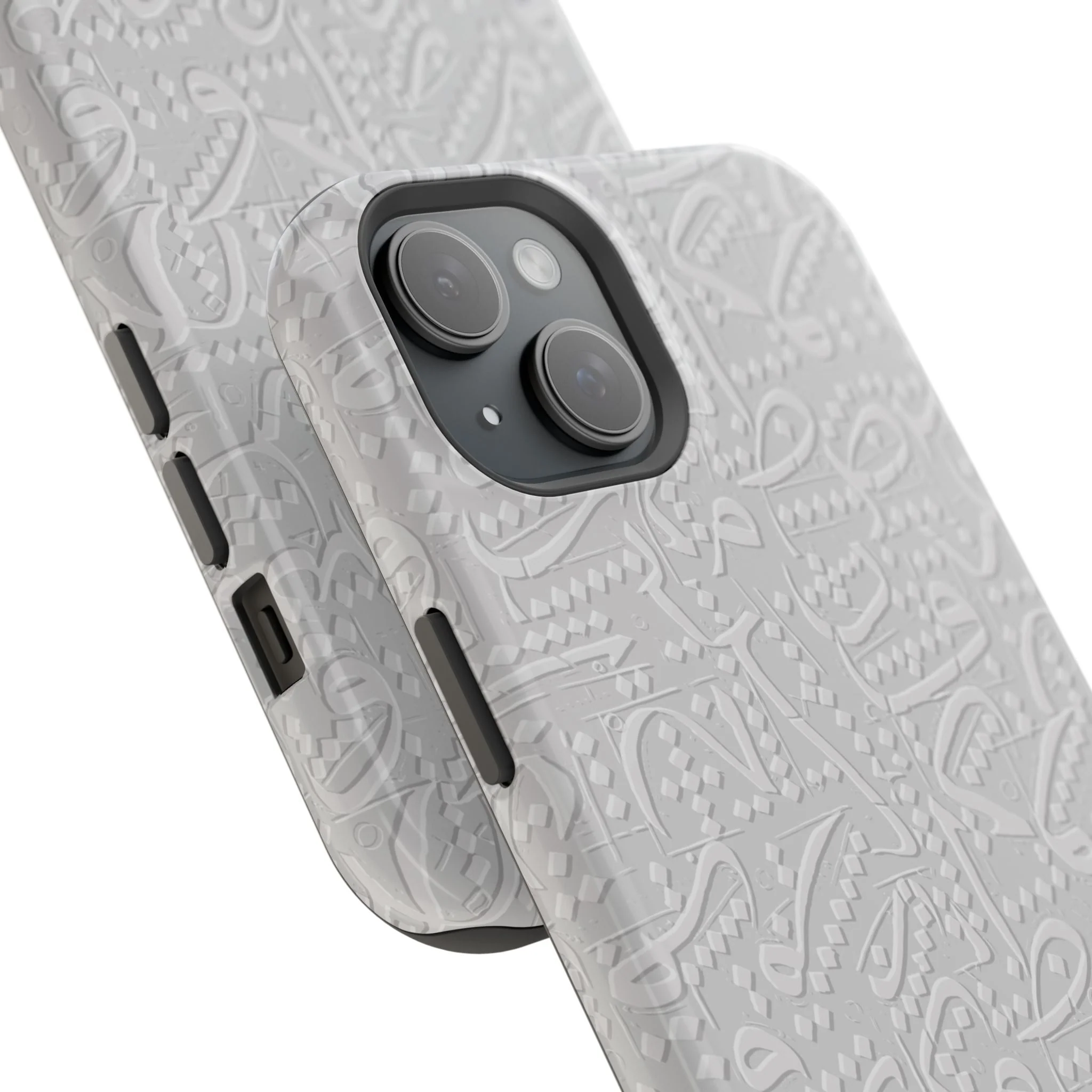 White Arabic calligraphy letters - Iphone Magnetic Tough Case - Image 58