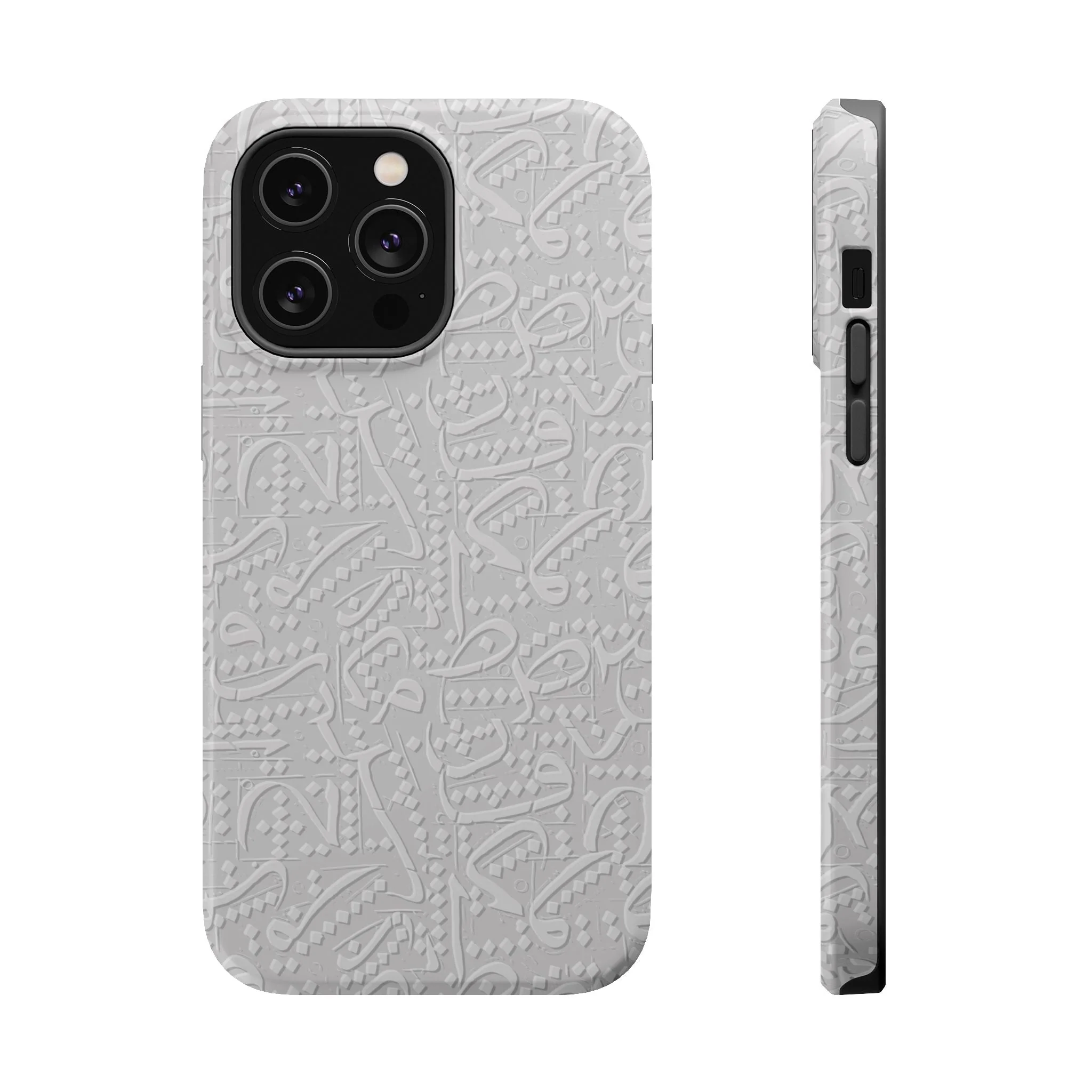 White Arabic calligraphy letters - Iphone Magnetic Tough Case - Image 6