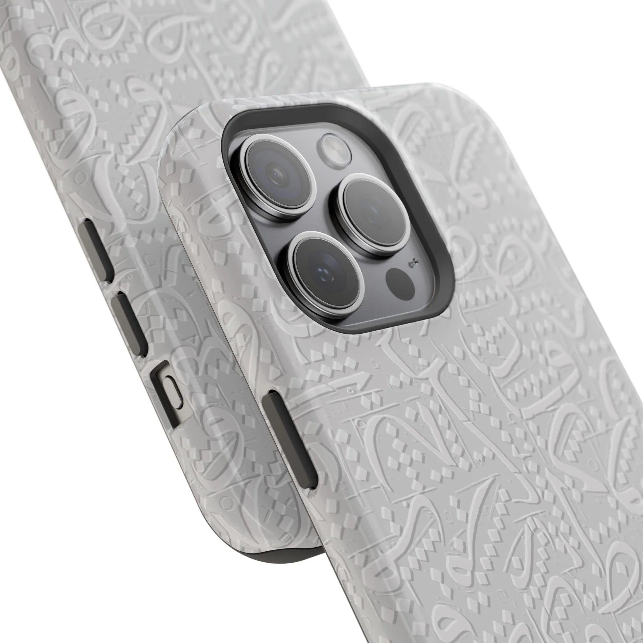 White Arabic calligraphy letters - Iphone Magnetic Tough Case - Image 61