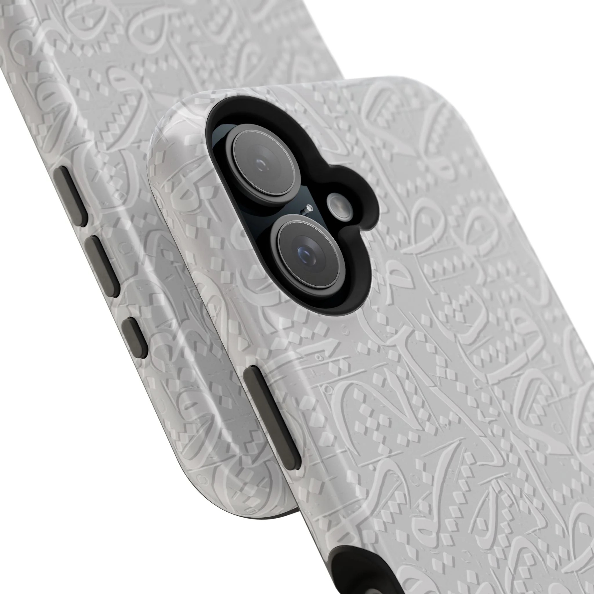 White Arabic calligraphy letters - Iphone Magnetic Tough Case - Image 65