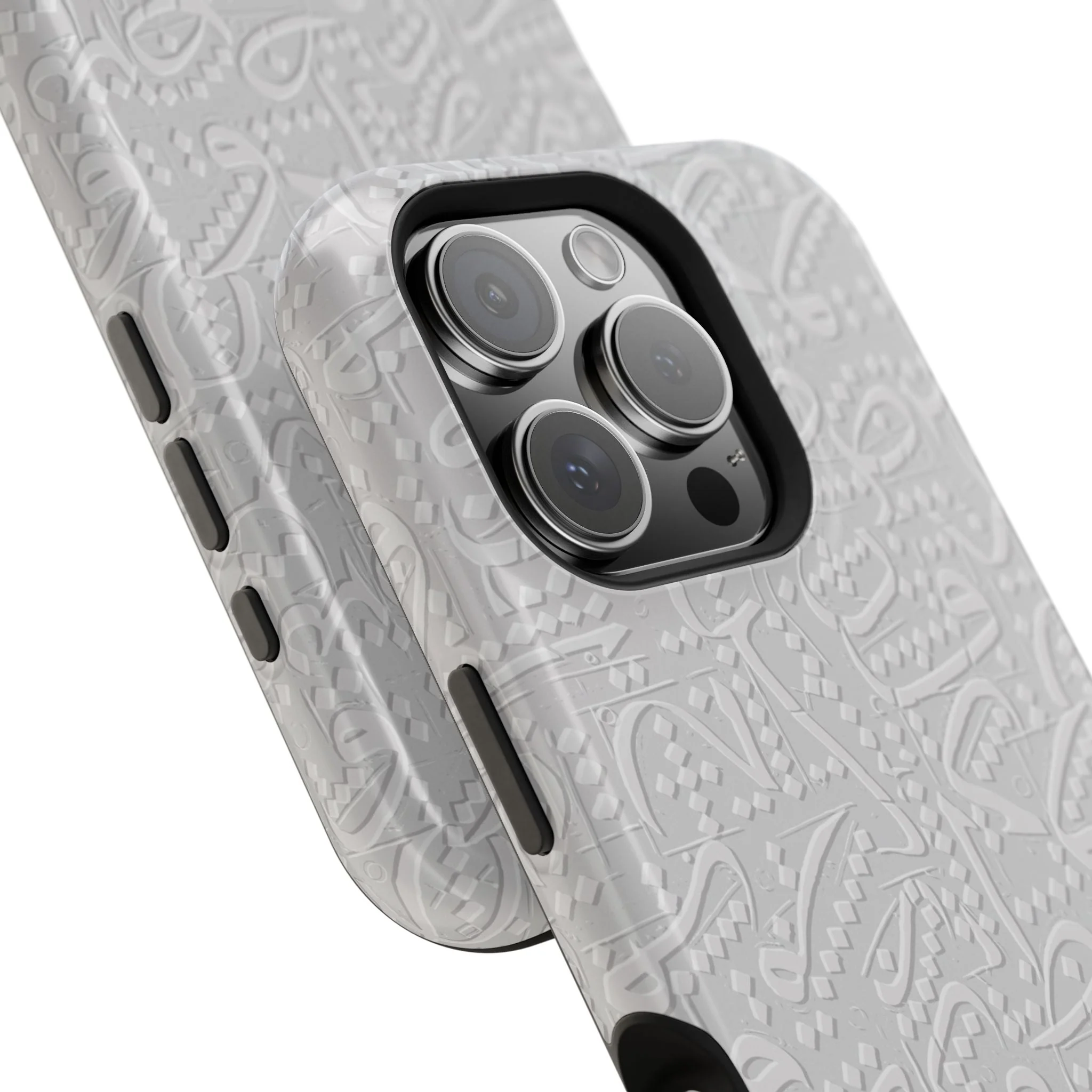 White Arabic calligraphy letters - Iphone Magnetic Tough Case - Image 71