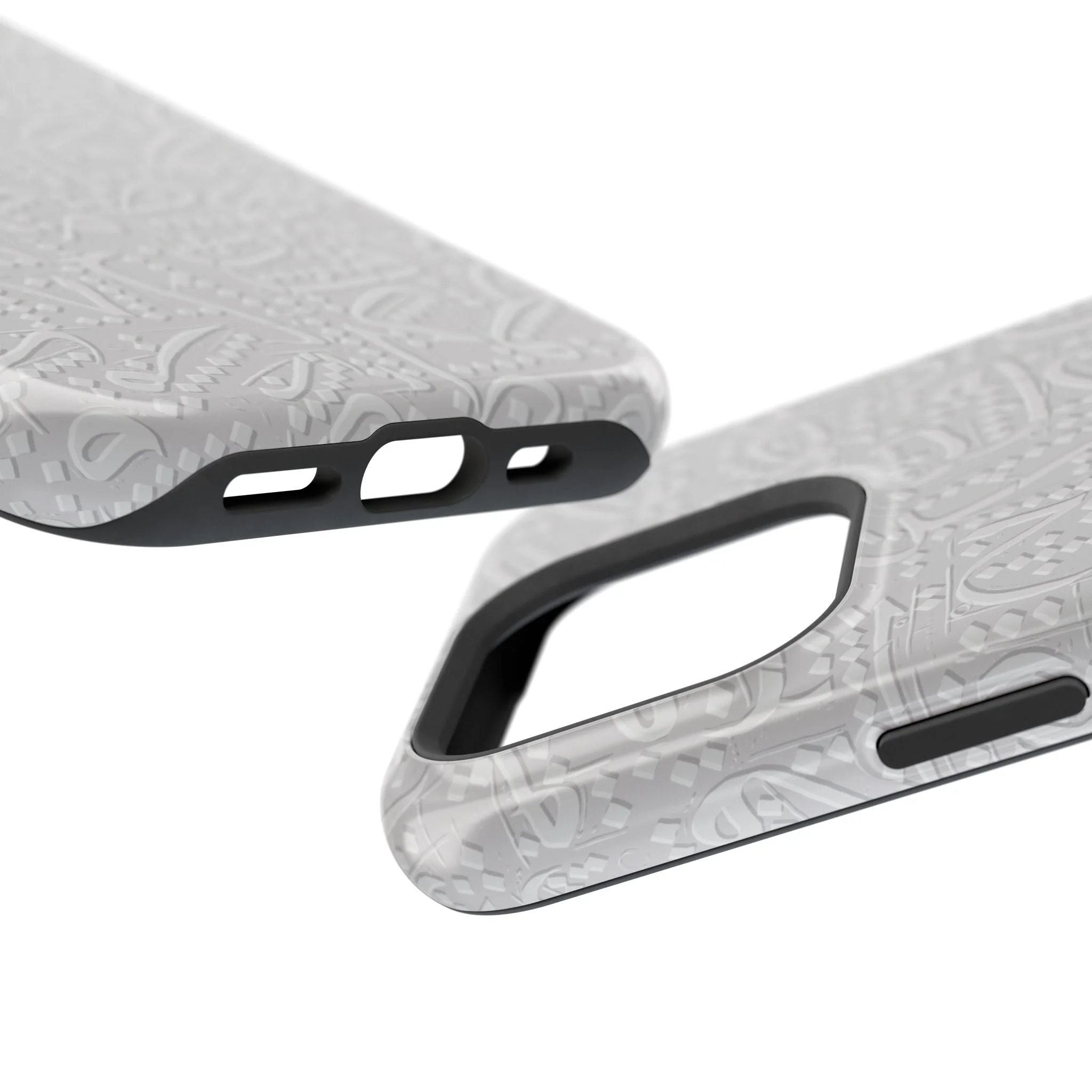 White Arabic calligraphy letters - Iphone Magnetic Tough Case - Image 72