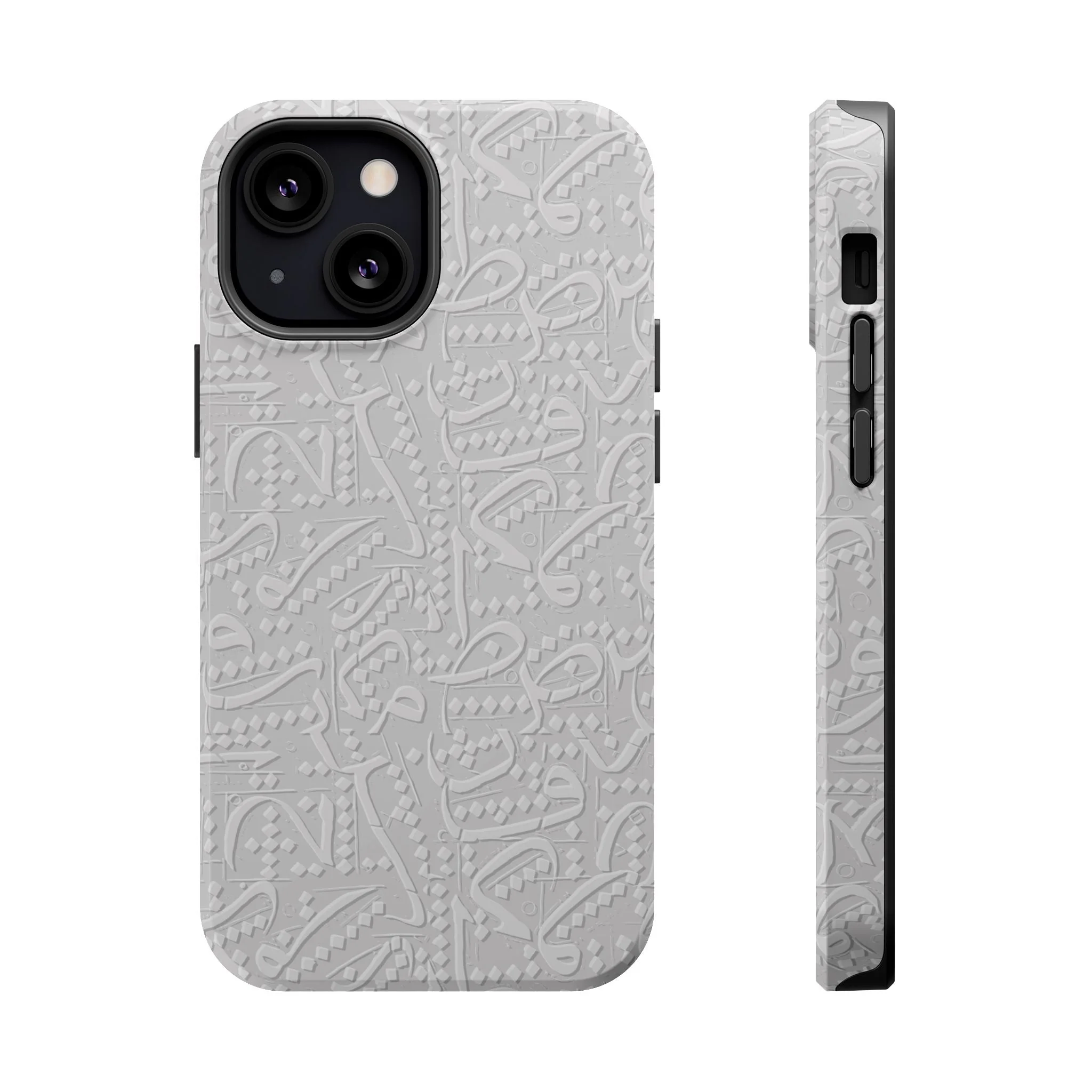 White Arabic calligraphy letters - Iphone Magnetic Tough Case - Image 8
